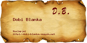 Dobi Blanka névjegykártya